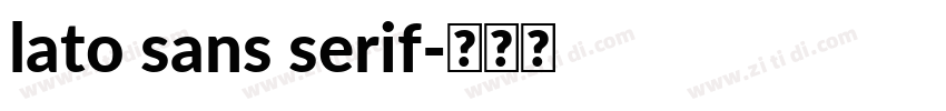 lato sans serif字体转换